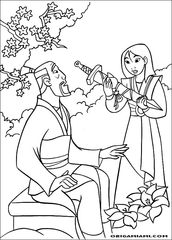 Mulan coloring page (63)