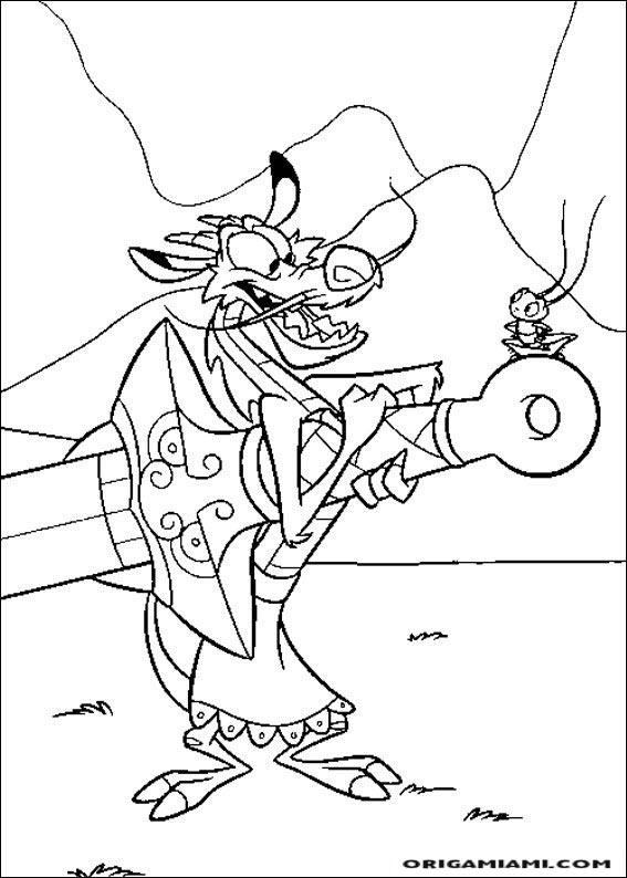 Mulan coloring page (7)