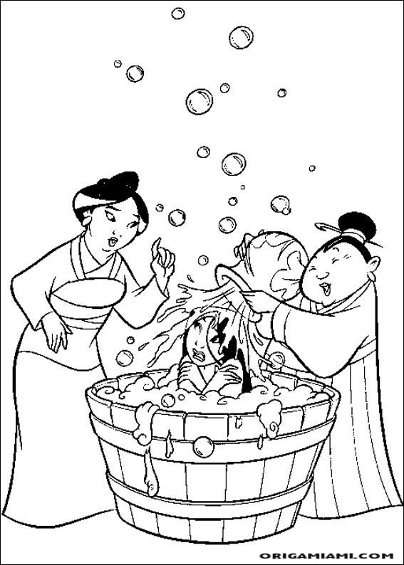 Mulan coloring page (8)