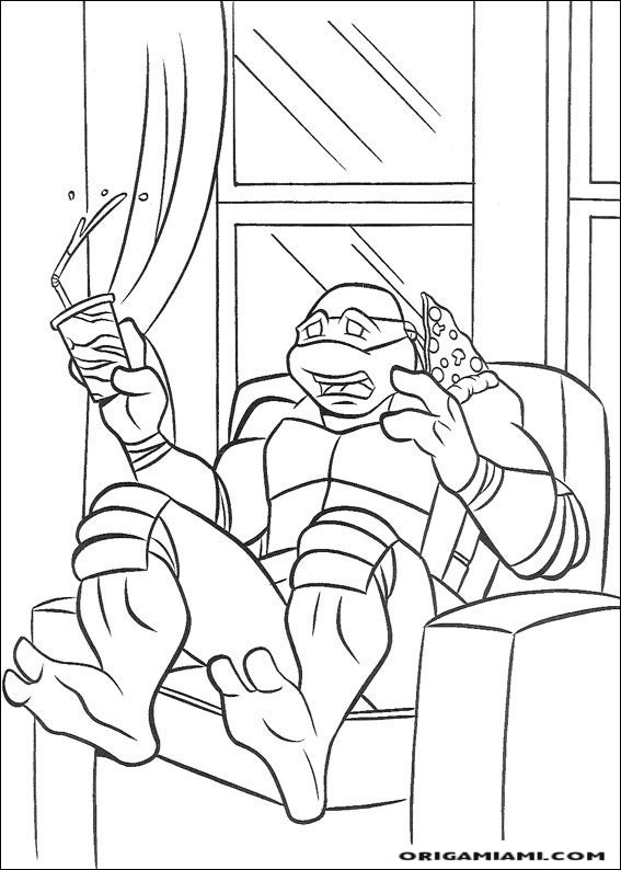 Ninja turtle coloring page (10)