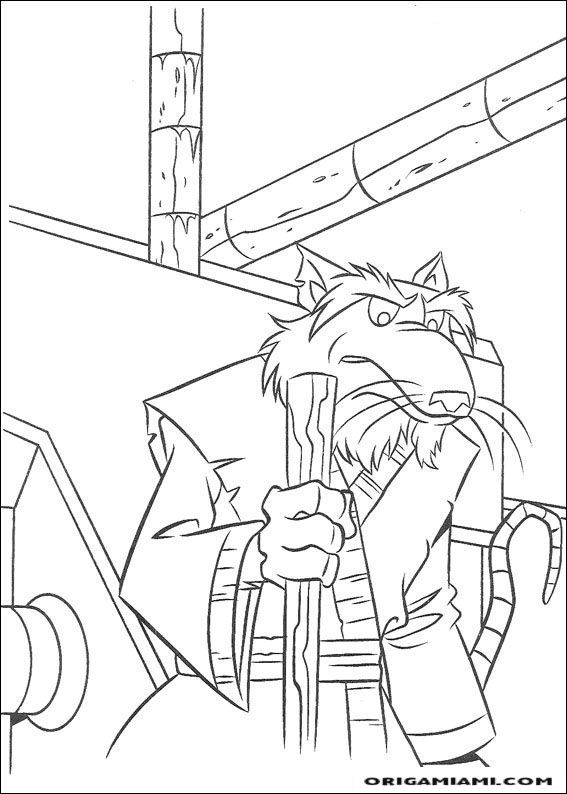 Ninja turtle coloring page (11)