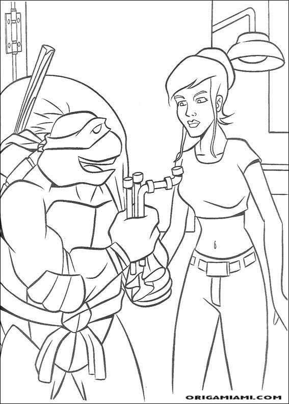 Ninja turtle coloring page (12)