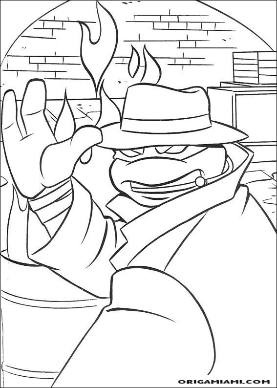 Ninja turtle coloring page (15)