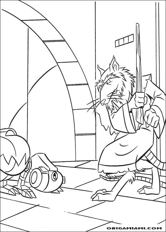 Ninja turtle coloring page (16)