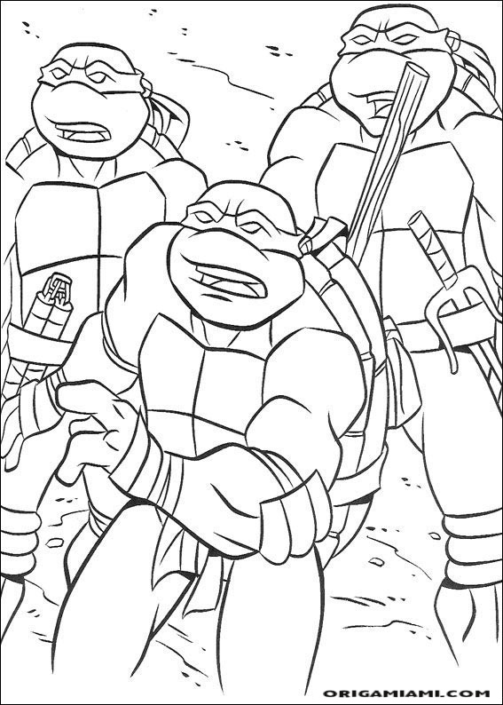 Ninja turtle coloring page (18)