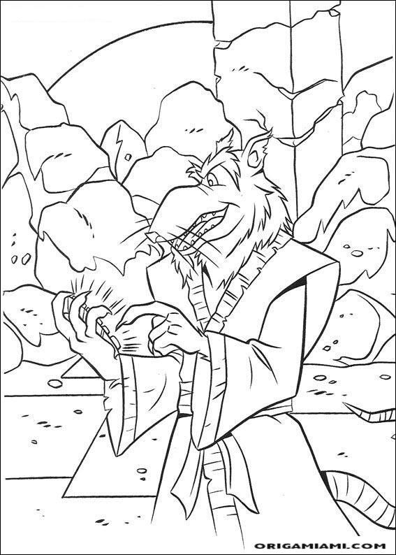 Ninja turtle coloring page (2)