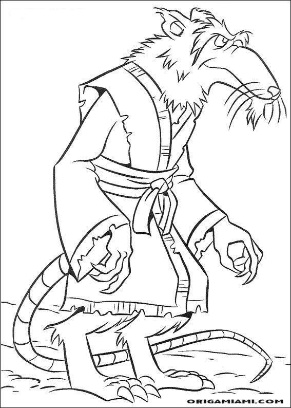 Ninja turtle coloring page (23)