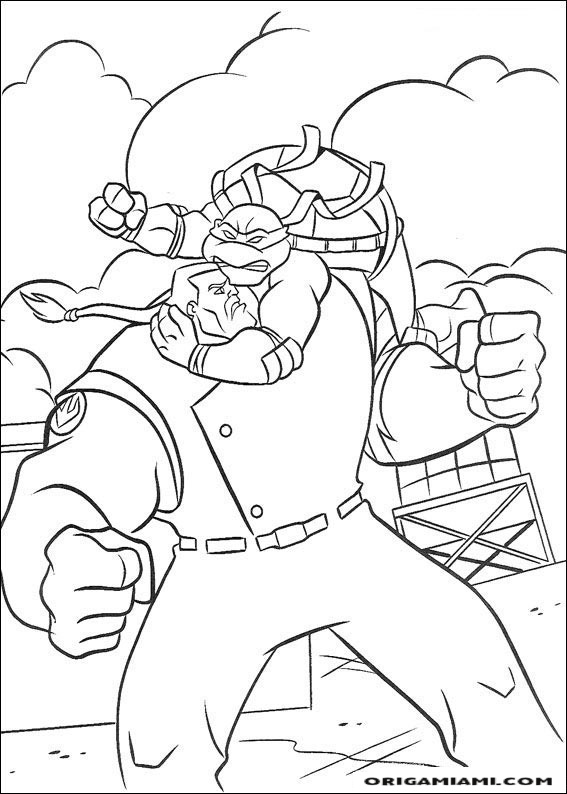 Ninja turtle coloring page (24)