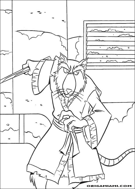 Ninja turtle coloring page (25)