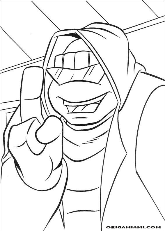 Ninja turtle coloring page (26)