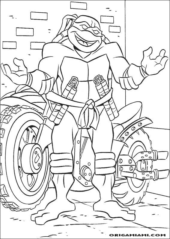 Ninja turtle coloring page (28)