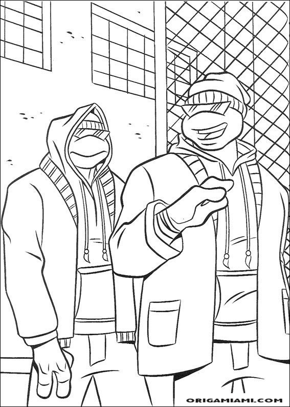 Ninja turtle coloring page (30)