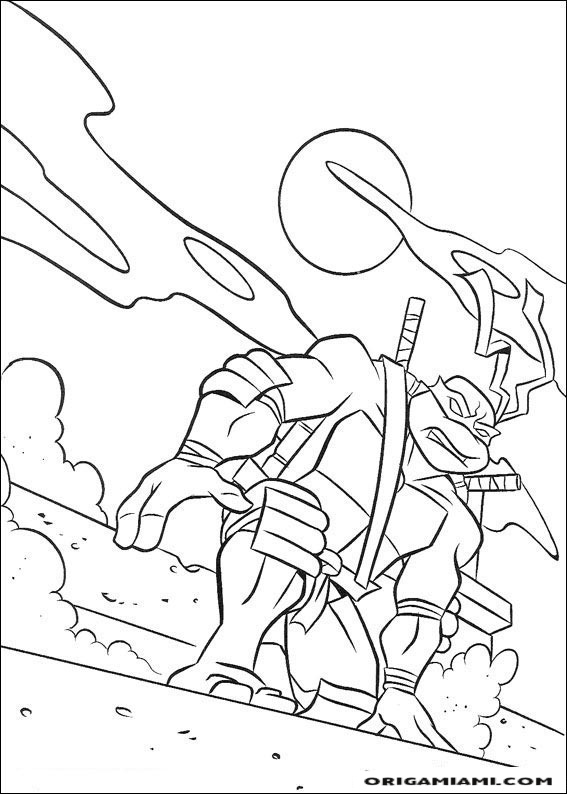 Ninja turtle coloring page (32)