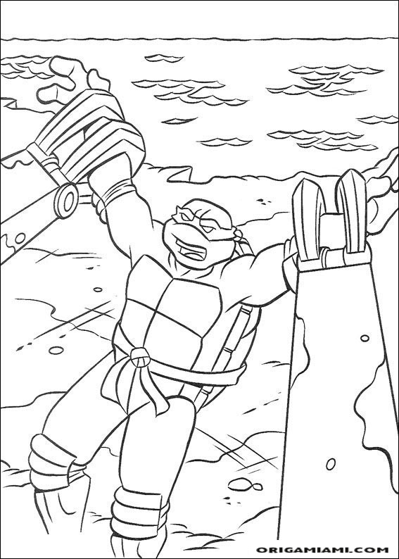 Ninja turtle coloring page (33)