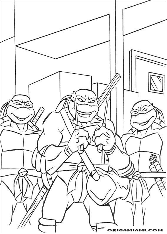 Ninja turtle coloring page (34)