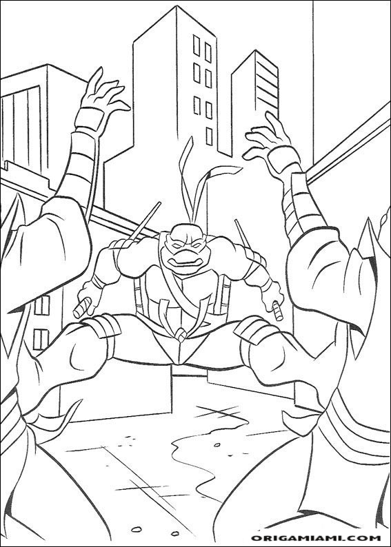 Ninja turtle coloring page (37)