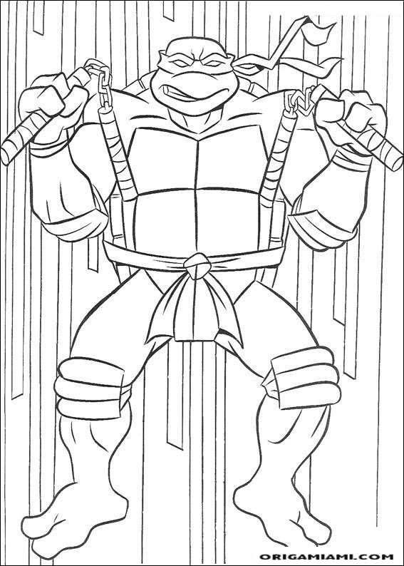 Ninja turtle coloring page (41)