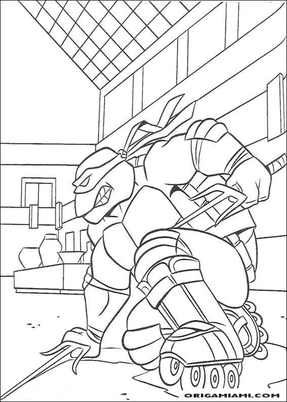 Ninja turtle coloring page (42)