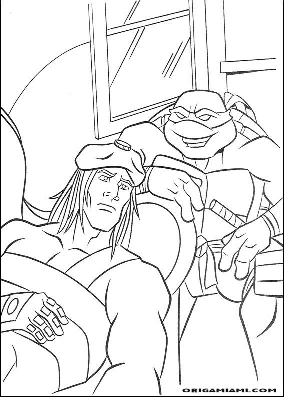 Ninja turtle coloring page (48)