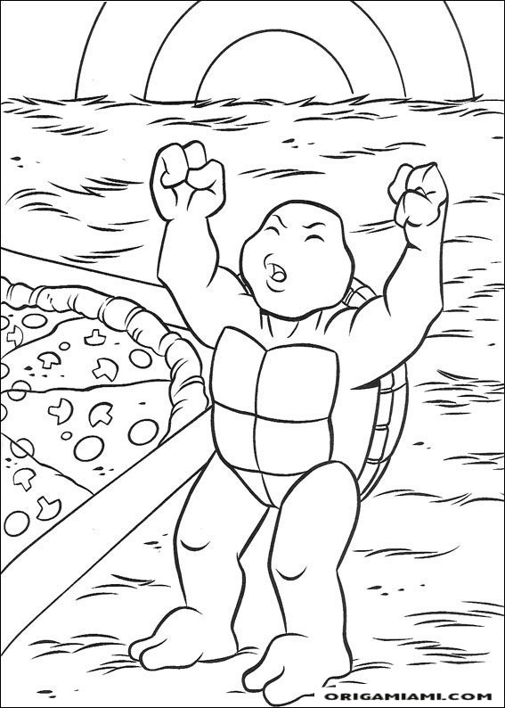 Ninja turtle coloring page (5)