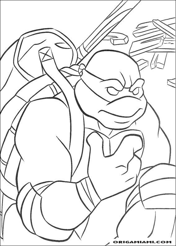 Ninja turtle coloring page (51)