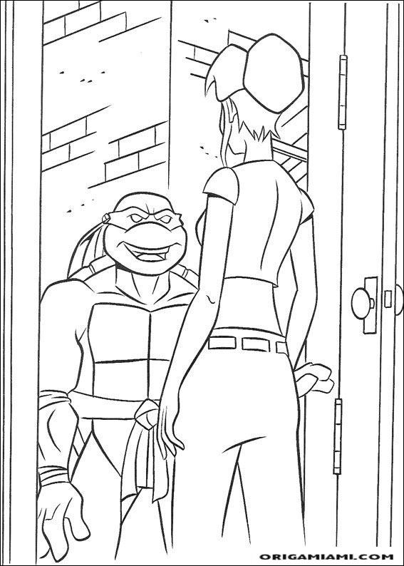 Ninja turtle coloring page (52)