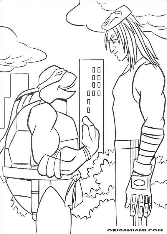 Ninja turtle coloring page (53)