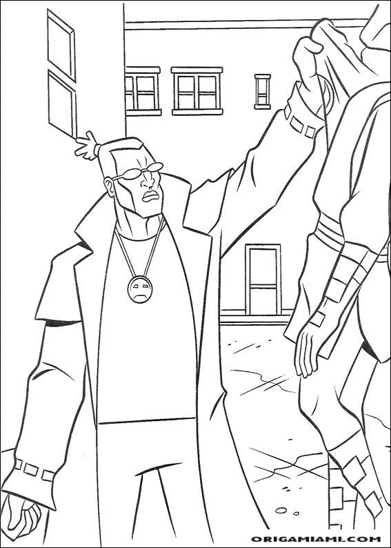 Ninja turtle coloring page (55)