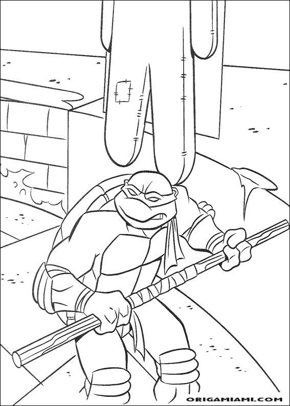 Ninja turtle coloring page (56)