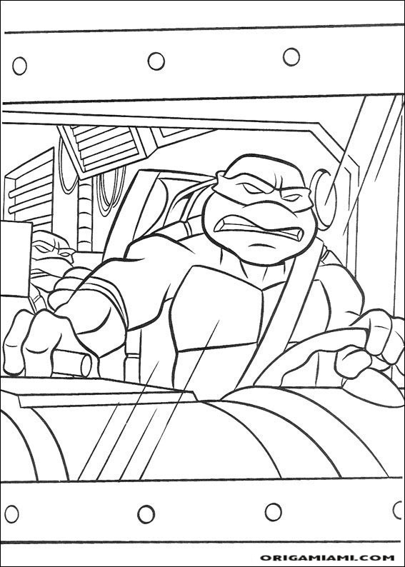 Ninja turtle coloring page (57)