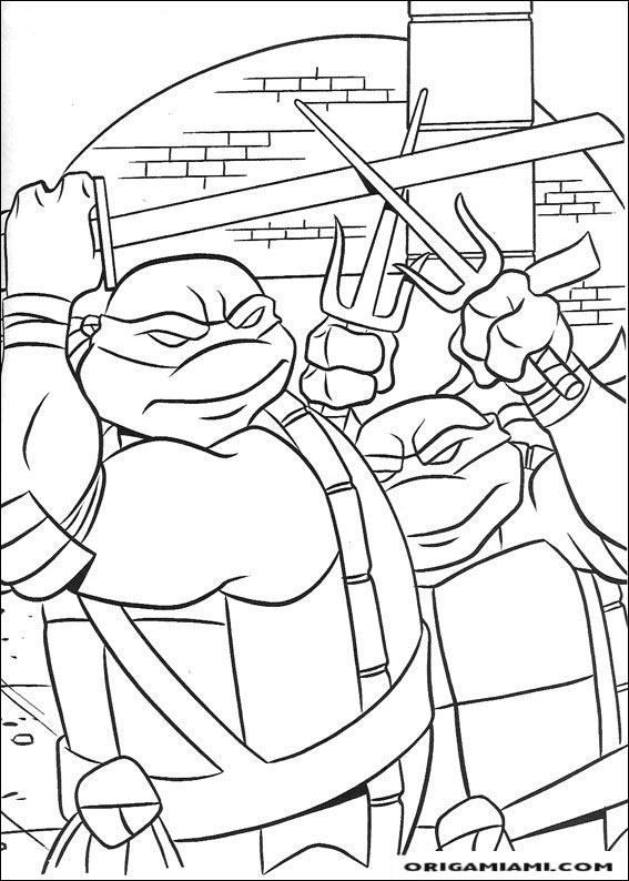 Ninja turtle coloring page (6)