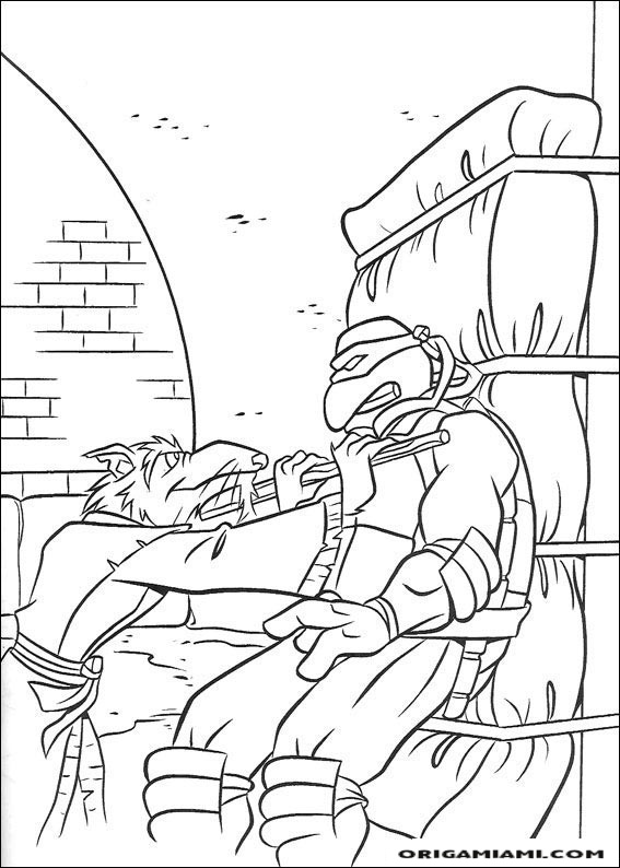 Ninja turtle coloring page (8)