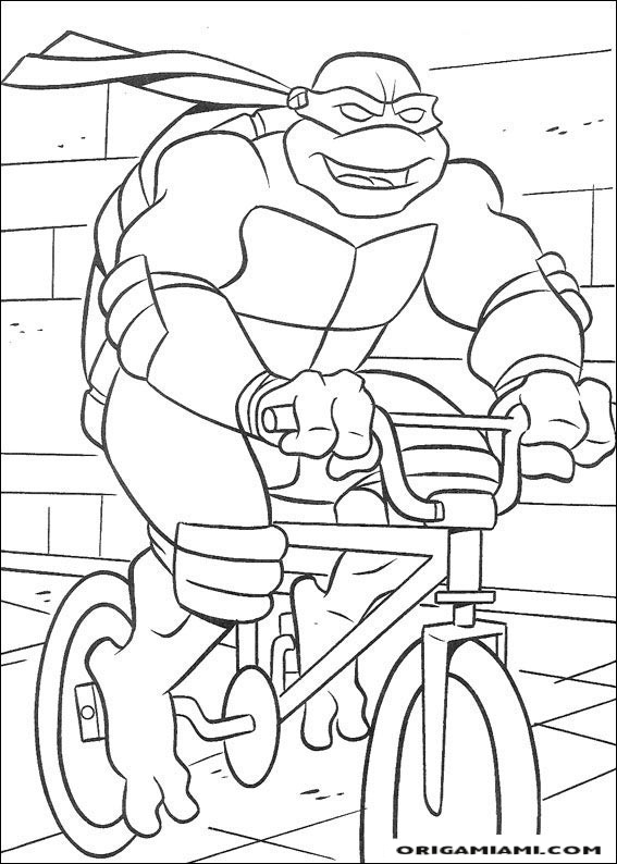 Ninja turtle coloring page (9)