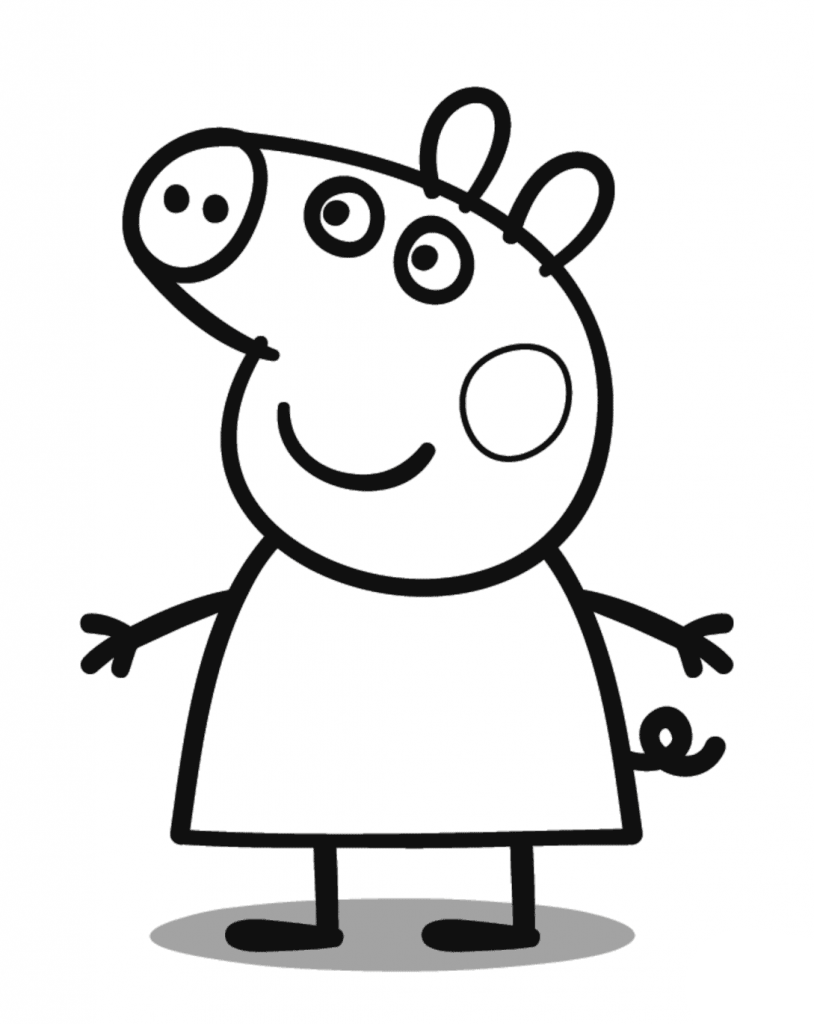 Peppa Pig coloring page (2)