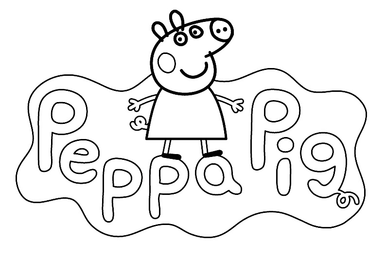 Peppa Pig coloring page (3)