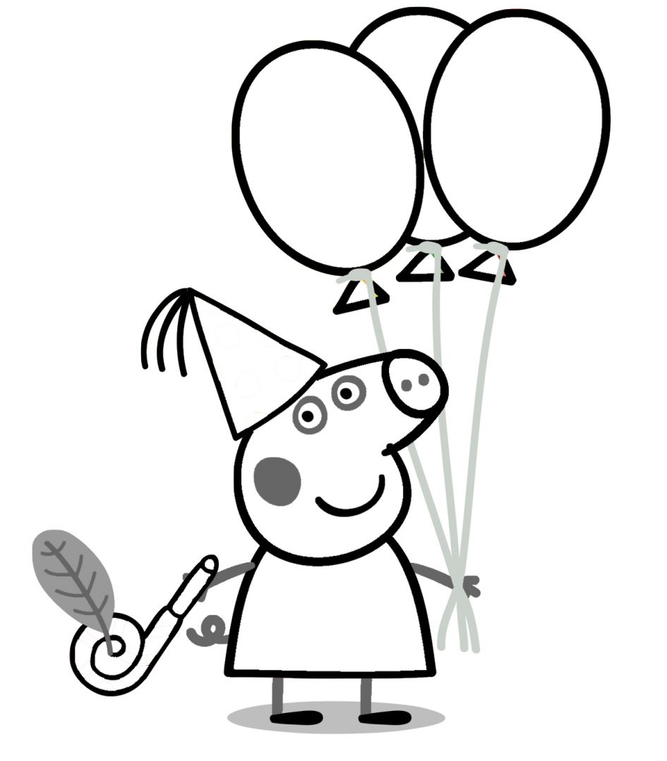 Peppa Pig coloring page (4)