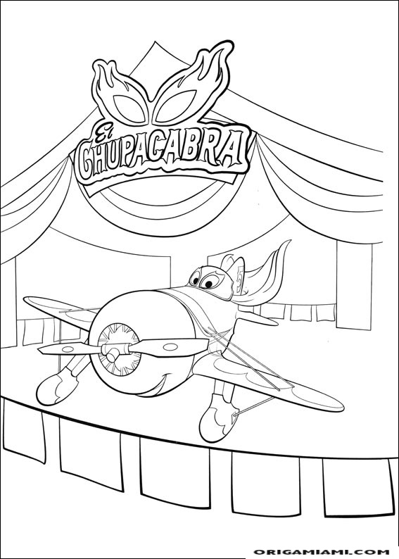 Planes coloring page (11)