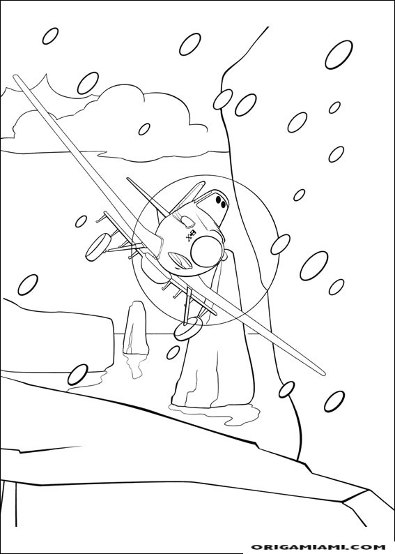 Planes coloring page (13)