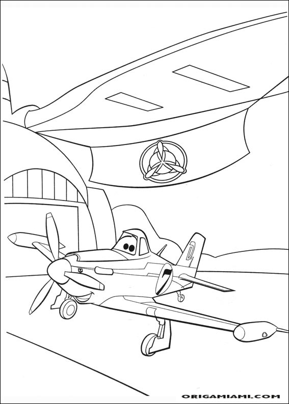 Planes coloring page (14)