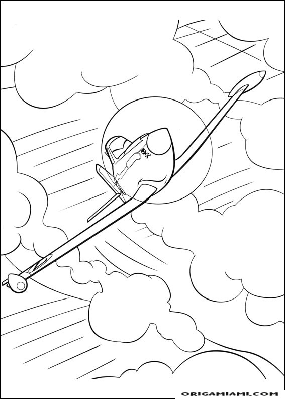 Planes coloring page (22)