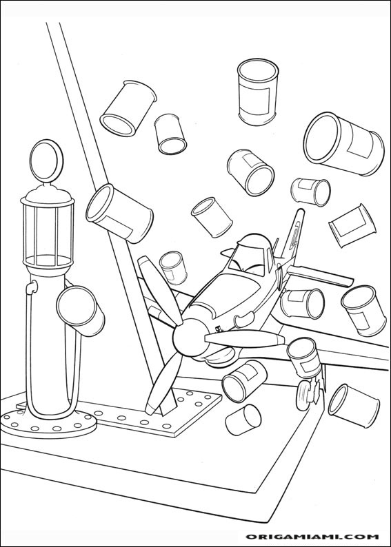 Planes coloring page (24)