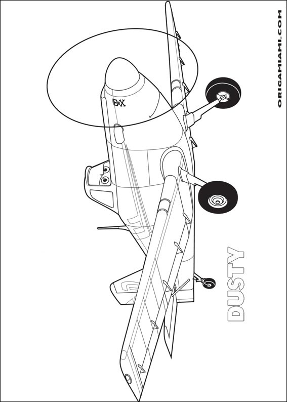 Planes coloring page (25)