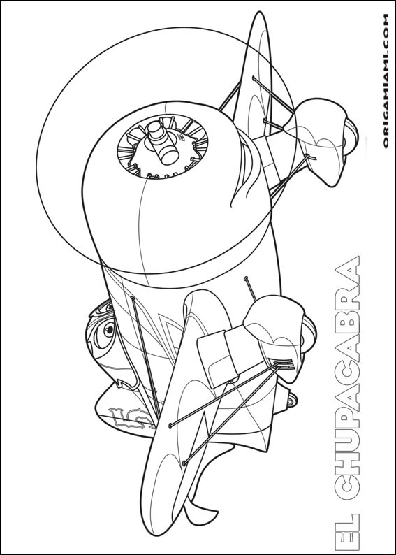 Planes coloring page (26)