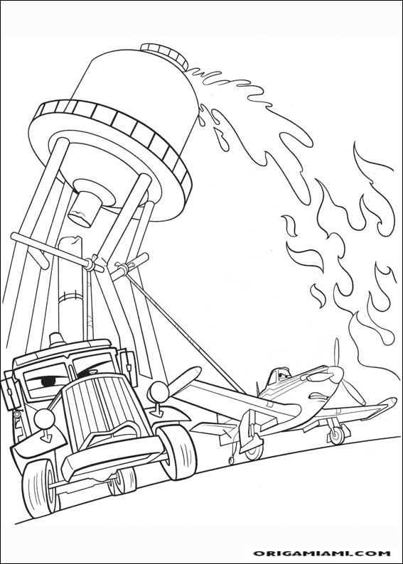 Planes coloring page (27)