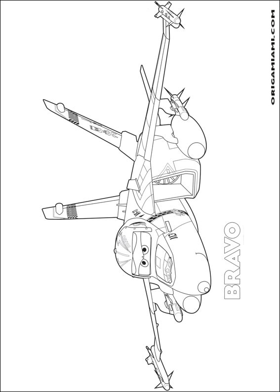 Planes coloring page (27)