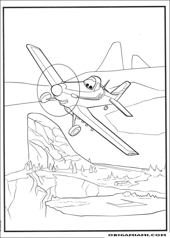 Planes coloring page (29)