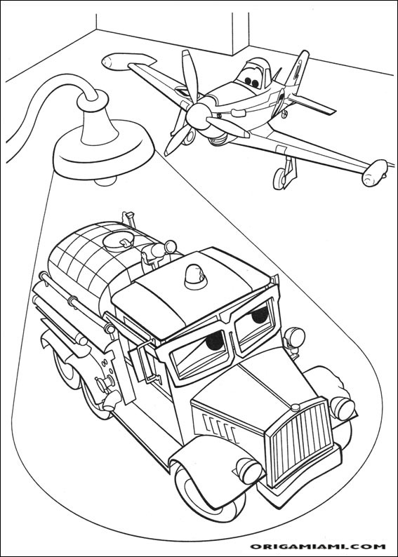 Planes coloring page (30)