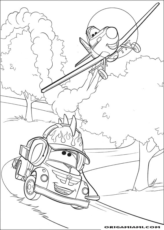 Planes coloring page (31)