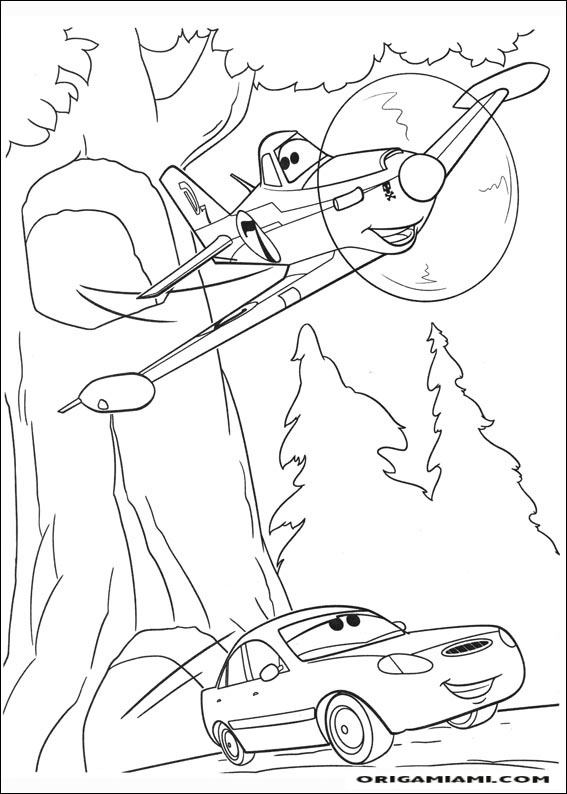 Planes coloring page (34)