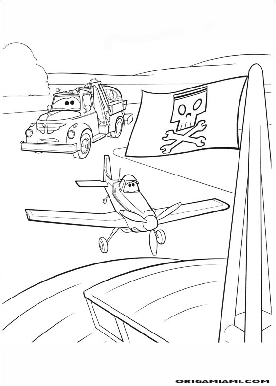 Planes coloring page (35)